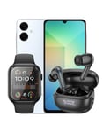 Samsung Galaxy A06 4GB 64GB 4G (Brand New) + Smart Watch (Y23) + TWS Earbuds (EQ5) (Bundle Deal)