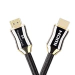 PremiumTech Ultra HD High-Speed HDMI 2.1 Cable * Supports 10K, 120Hz at 4K UHD Resolution, 60Hz at 8K * Dynamic HDR, HDR 10, & Dolby Vision Compatible * 48Gbps * 2M / 6.6ft *