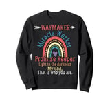 Religious Miracle Worker Waymaker Pride Sweatshirt