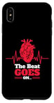 iPhone XS Max The Beat Goes On Wear Red Heart Disease Awareness Valentines Case