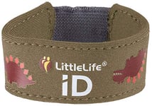 LittleLife Safety Wristband, Kids iD Bracelet With iD Cards For Emergency Contact Or Medical Information - Dinosaur