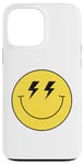 Coque pour iPhone 13 Pro Max Yeux lumineux jaunes des années 70 souriant souriant