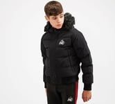 Kings Will Dream Kwd Kids Junior Winter Puffer Hooded Jacket Coat Black