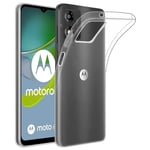 32nd Clear Gel Series - Transparent TPU Case Cover For Motorola Moto E13