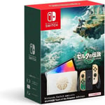 Console Nintendo Switch Modèle OLED Edition The Legend of Zelda : Tears of the Kingdom - Version JP Compatible Jeux Européens