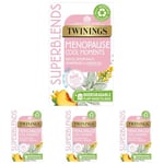 Twinings Superblends Menopause Cool Moments Peach Herbal Tea infusion with Lemon Balm, Honey Blush & Vitamin B6, 20 Biodegradable Bags (Pack of 4)