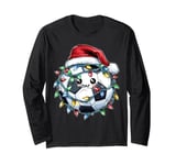 Cute Kawaii Soccer Ball Christmas Hat Xmas Long Sleeve T-Shirt