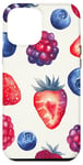 Coque pour iPhone 12 Pro Max Coque Téléphone Motif Fruits – Fraises & Myrtilles