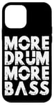 Coque pour iPhone 12 mini Plus de batterie Plus de basse DNB Jungle Music White Drum and Bass