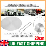 Induction Hob Converter Heat Diffuser Disc Gas Electric Cooker Plate Saucepan