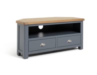 Argos Home Kent 2 Drawer Corner TV Unit - Grey & Oak And