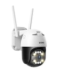 ZOSI C2965W 5MP 3K 2.4G Caméra de Surveillance WiFi, Plug-in Camera Pan 355° Tilt 140°, Détection de Personne/Véhicule/Visage, Suivi Automatique, Audio Bidirectionnel et Alarme Sonore et Lumineuse