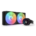 NZXT Kraken Elite 280 RGB - RL-KR28E-B1 - 280mm AIO CPU Liquid Cooler - Customizable 2.36" Wide-Angle LCD Display for GIFs, Images, Performance Metrics - 2 x F140 RGB Core Fans - Black