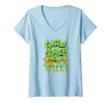 Womens Teenage Mutant Ninja Turtles Turtle Power Retro Group Shot V-Neck T-Shirt