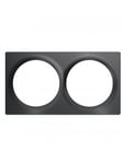 Fibaro Walli Line Double Cover Plate Anthracite