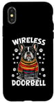 Coque pour iPhone X/XS Sonnette de porte sans fil de race de chien bouledogue français frechie