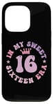 iPhone 13 Pro In My Sweet Sixteen Era 16th Birthday Groovy Retro 16th Case