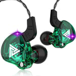 OLAF AK6 3.5MM Écouteurs Casque Filaire Avec Micro Pilote En Cuivre HiFi Dans L'oreille Sport Casque Gamer Écouteurs Antibruit Run-Green