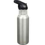 Klean Kanteen Classic Narrow Flip Sport vattenflaska 532 ml, borstat stål