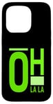 Coque pour iPhone 15 Pro Graphisme vert Oh La La Green