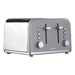 Daewoo - Kensington 4 Slice Toaster, High Lift Lever, 1800W, Grey, SDA2596GE