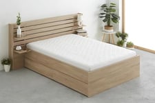 Degrees Home - 2basic - Protège-Matelas 90x190/200 - Rembourré - Respirant - Réversible - Couvre-Matelas - Couvre-Matelas - jusqu'à 32 cm de Hauteur