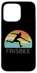 Coque pour iPhone 15 Pro Max Ultimate Frisbee Disque volant rétro pour homme et femme