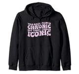 Big Boob Humor Iconic Funny Inappropriate Embarrassing Zip Hoodie