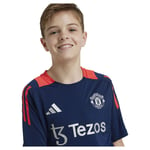 Adidas Manchester United 24/25 Junior Training Short Sleeve T-shirt Blue 9-10 Years