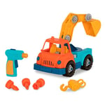 Wonder Wheels by Battat – Take-Apart Crane Truck – Toy Crane Truck with Drill for Kids Aged 3 Years & Up (31Pc), Medium