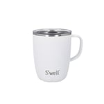 S'well Mug avec poignée, Pierre de lune, 350ml. Mug isotherme sous vide en Acier inoxydable avec poignée, Mug avec couvercle coulissant - Lavable au lave-vaisselle