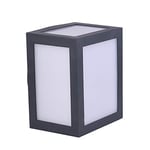 V-TAC Lampe Applique LED 12 W, Wall Light Cube Gris Blanc Naturel 4000 K