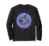 Kettle of Vultures in front of night sky and tree Long Sleeve T-Shirt