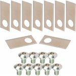 Cyclingcolors - 9x Lames de robots tondeuses + 9x écrous compatible avec honda série miimo hrm 39x17,5mm acier inoxydable