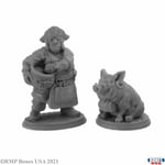 2 x STUMPY DAN MCGINTY GROG HOG - BONES REAPER figurine miniature rpg d&d 30043