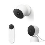 Google G3AL9 Nest Cam (Outdoor/Indoor, Battery) Security Camera GWX3T Nest Doorbell (Battery) - Wireless Video Doorbell Nest Cam (Indoor, Wired) Security Camera