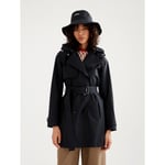 Aigle Trench court Gore-Tex® à capuche - Veste imperméable femme Noir FR 40