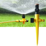 Csparkv - Système d'irrigation automatique avec rotation à 360 degrés, arroseur de jardin réglable multifonction pour pelouse, jardin, cour,
