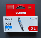 Genuine Canon Ink - CLI-581 XL CYAN / TR8550 TS8150 TS8151 (INC VAT) BOXED