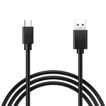 Pour Huawei P10/ P10 Plus/ P9/ P9 Plus: Câble Charge Usb 3.0 Type C Vers Usb Standard Type A, 1m De Long - Noir