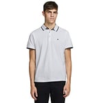 JACK & JONES Mens Classic Polo Shirt - White - XL