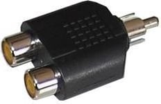 Lechpol Av-Adapter Rca (Cinch) - Rca (Cinch) X2 Svart (Zla0307)