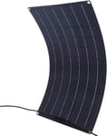 Panneau solaire, Jingyangpv, 100W, 12V, silicium monocristallin, noir