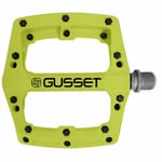 Gusset Components Bicycle Cycle Bike Slim Jim Nylon Pedals Lime - 9/16 Inch