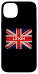 Coque pour iPhone 14 Plus Drapeau Luton Bedfordshire Born And Bred