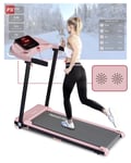 REKA Fitness Pink Home Motorised Treadmill, FitShow APP, Walk / Run, 12kph