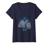 Womens Harry Potter Ravenclaw Eagle Crest V-Neck T-Shirt