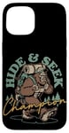 Coque pour iPhone 15 Bigfoot Hide and Seek Champion Sasquatch Yeti Funny Bigfoot