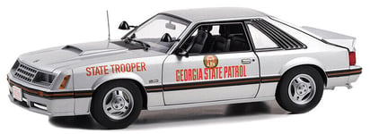 GREENLIGHT - Véhicule de la police de Georgia 1982 – FORD mustang SSP - 1/18 ...