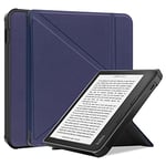 STAECASE Antichoc Housse pour KOBO Libra 2 Coque - Étui KOBO Libra2 Liseuse eBook Housse avec Support Pliant Housse Protection Coque (Bleu)